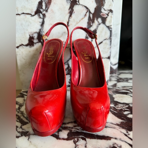 YSL Tribute High Slingback Heels size 36.5 - Picture 3 of 6